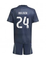 Otroške Nogometnih dresov Real Madrid Dean Huijsen #24 Gostujoči 2025-26 Kratki rokavi (+ hlače)